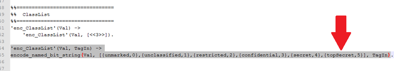 A reference to classified material from a leaked configuration file. (UpGuard)